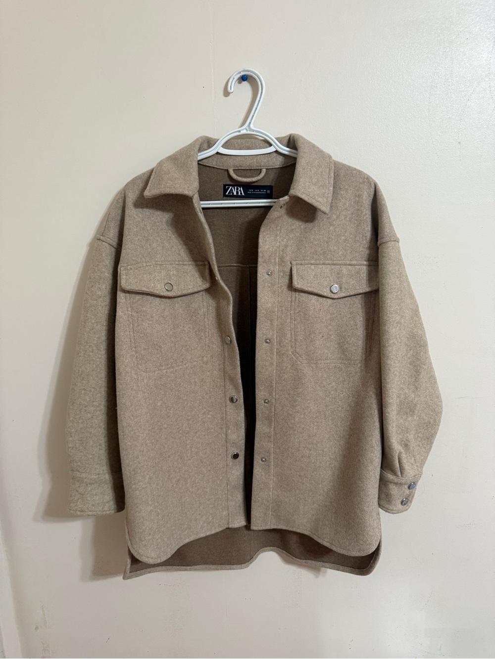 ZARA oversized wool-blend jacket